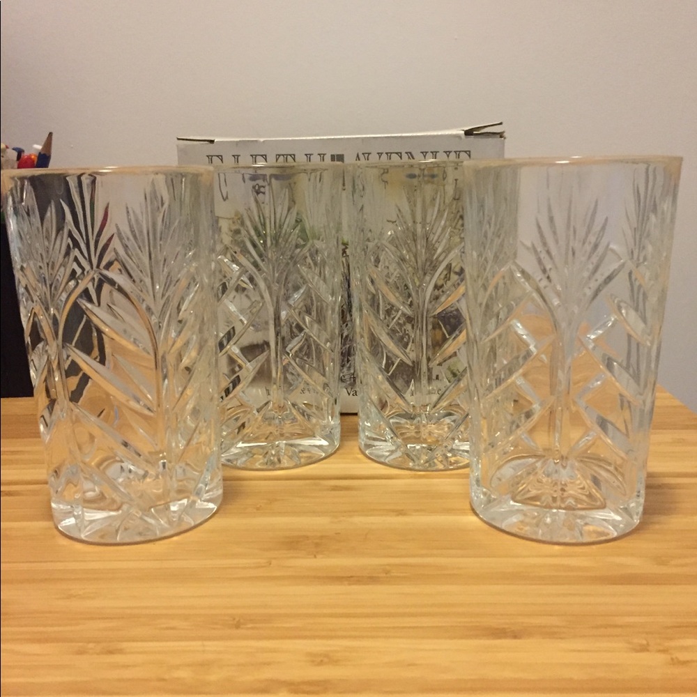 Fifth Avenue crystal set of 4 Hiballs. - Picture 2 of 4